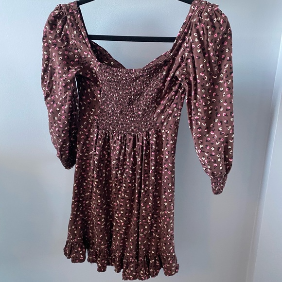 Garage burgundy mini dress in size XS - Picture 2 of 3